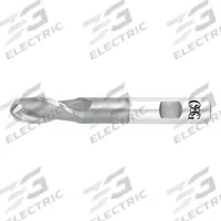 OSG Ball End Mill: Cobalt, 2 Flute, 1/4" Mill Dia, 5/8" LOC, 3-1/16" OAL (MPN 5260300)