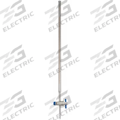 APPROVED VENDOR Straight Bore Buret: 25 mL, B, 560 mm, ±0.10 mL, 0.1 mL Inc, Glass - Class B Glass Burets