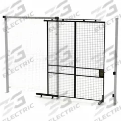 HUSKY RACK & WIRE Tunnel Slide Door: 8 ft H x 6 ft W x 1 3/4 in D, Black, Powder-Coated (MPN V590608). Key specifications — attr1283297: Powder-Coated; attr1283316: Steel; attr1283313: Yes; attr1283333: HUSKY RACK & WIRE.