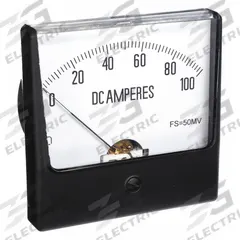 APPROVED VENDOR Analog Panel Meter: DC Current, 0 A – 100 A, +/-1.5% Accuracy, 12G428, Moving Coil. Key specifications — attr1045963: DC Current; attr1047491: +/-1.5%.