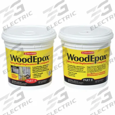 ABATRON Putty: WoodEpox, Wood Repair, 256 oz Container Size, Pail, Beige - Wood Repair Putties
