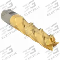 CLEVELAND Square End Mill: High Speed Steel, TiN Coated, 4 Flute, 1-1/8" Mill Dia, 4" LOC (MPN C33399)