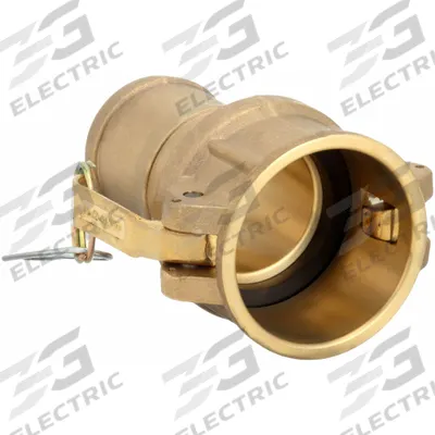 DIXON VALVE & COUPLING Cam and Groove Coupling: 2 in Coupling Size, 2 in Hose Fitting Size, 4 3/4 in Overall Lg - Type C Forged Brass Cam & Groove Fittings