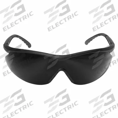 EDGE EYEWEAR Safety Glasses: Smoke Lens, Half-Frame, Metal Detectable, Black Frame - Padded Comfort-Fit Safety Glasses