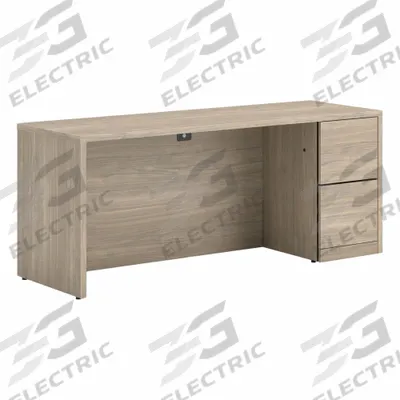 HON Credenza: Walnut, 72 in Overall Wd, 24 in Overall Dp - Hon 10500 Series