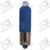 EATON Compact LED Bulb: LED, Miniature Bayonet (BA9s), (T) Tubular, T3-1/4, 24 V, 0.5 W Watt, Blue (MPN HT8LEDBF3). Key specifications — Light Color: Blue; Voltage: 24 V; Brand: EATON; Bulb Shape: T3-1/4.