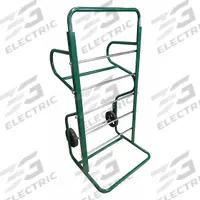 APPROVED VENDOR Wire-Spool Dispensing Cart: 750 lb Load Capacity, Green, 5 Spindles (MPN 5C648). Key specifications — Color: Green; Brand: APPROVED VENDOR; Caster/Wheel Configuration: (2) Axle-Mounted.