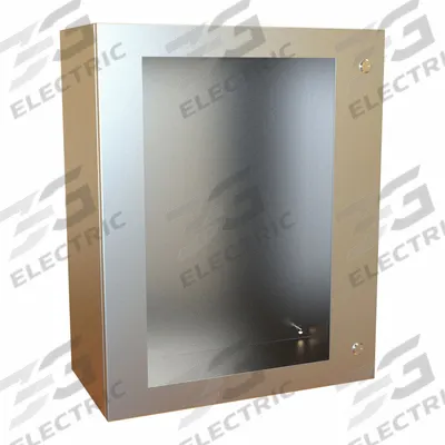 HAMMOND Electrical Enclosure: Stainless Steel, 30 in x 24 in x 12 in, NEMA 12/13/3R/4/4X - Stainless Steel Enclosures