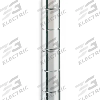 METRO Industrial Wire Shelving Post: 74 in x 1 in, Stainless Steel, Split Sleeve - Corrosion-Resistant Wire Shelving Posts for Harsh Environments