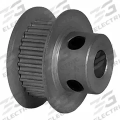 DAYTON Timing Pulley: Modified Curvilinear, Fixed, For GT Timing Belt Section, For 6 mm Belt Wd (MPN 30-2P06-6FA3). Key specifications — Brand: DAYTON; Finish: Clear Anodized; For Belt Series: Powerhouse®.
