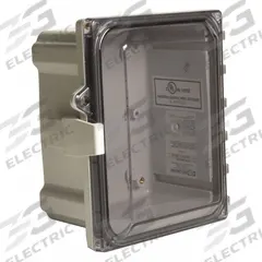 WIEGMANN Enclosure: Polycarbonate, 24 in x 24 in x 10 in, NEMA 1/12/3R/4/4X, Clear Cover, Hinged (MPN HW-PCC242410CHQR). Key specifications — Brand: WIEGMANN; Closure Method: Padlock Hasp; Enclosure Material: Polycarbonate; Knockouts: Not Included.