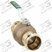 VIEGA PROPRESS Manual Two-Way Ball Valve: 2 in Size, Bronze, Straight, Press x Press, Two-Piece (MPN 79950). Key specifications — Brand: VIEGA PROPRESS; Handle: Locking Lever.