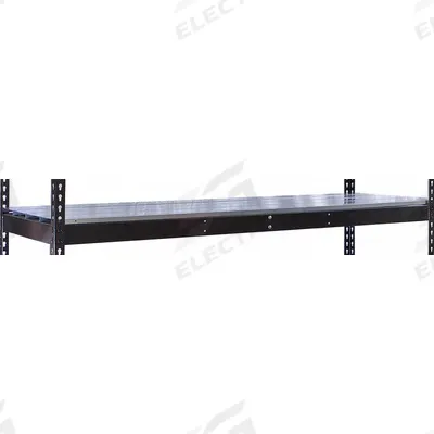 HALLOWELL Shelf: 48 in x 24 in, 705 lb Load Capacity, Steel, 22 ga Decking, Black - Steel-Plank Decking Shelf Kits for Boltless Shelving