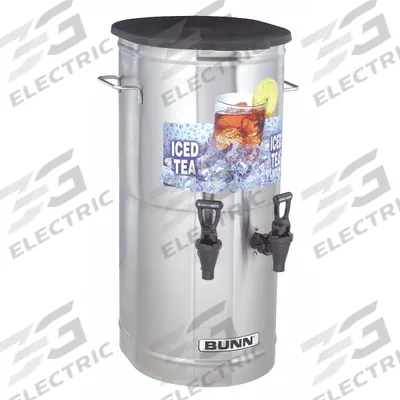 BUNN Tea Concentrate Dispenser: 2 gal Capacity, 2 Dispensers, 16 3/4 in Overall Dp - Iced Tea Dispensers
