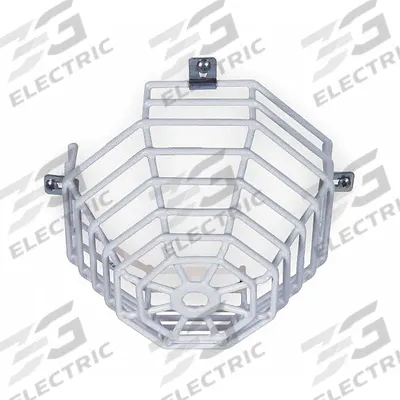 SAFETY TECHNOLOGY INTERNATIONAL Smoke Detector Guard: Steel, 7 1/8 in Overall Dp - Guards for Alarms & Wall Fixtures
