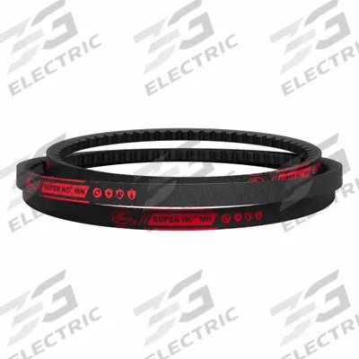 GATES Cogged V-Belt: 3VX1224, 122.4 in Outside Lg, 3/8 in Top Wd, 21/64 in Thick - 3VX Section V-Belts