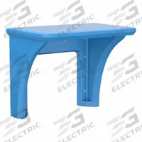 CORTECH Wall-Mount Desk: Slate Blue, 29 in Overall Ht, 36 in Overall Wd, 24 in Overall Dp, ISO 22196 (MPN 7605SB). Key specifications — Brand: CORTECH; Furniture Series: Endurance; Material: Polyethylene.