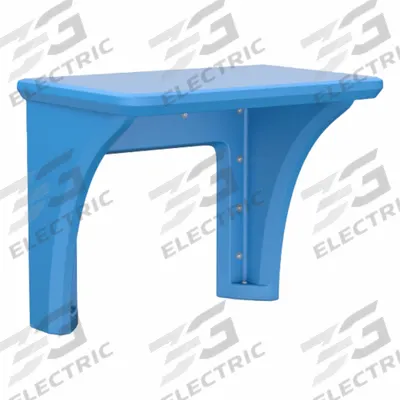 CORTECH Wall-Mount Desk: Slate Blue, 29 in Overall Ht, 36 in Overall Wd, 24 in Overall Dp - Wall-Mount Desks