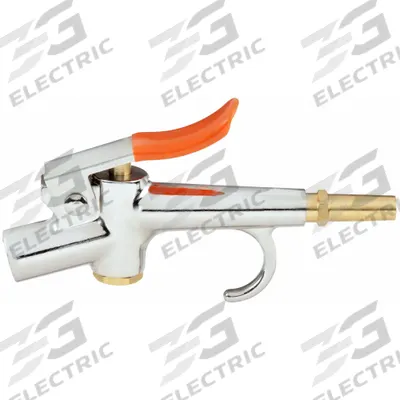 BRECO Air Gun: Thumb-Lever Grip, Nickle-Plated Zinc, 1/4 in Female NPT, 1 Nozzle(s) - Thumb-Lever Air Guns