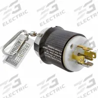 HUBBELL WIRING DEVICE-KELLEMS Circuit Tester: 0.5 V AC to 250 V AC, L14-20P, CAT I 125/250V, Light (MPN HBLT2411). Key specifications — Load Current: 20 A; Brand: HUBBELL WIRING DEVICE-KELLEMS; CAT Safety Rating: CAT I 125/250V.