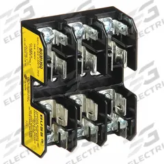 BUSSMANN Fuse Block: Open Block Design, 3 Pole, 600 V AC, Quick Connect/Screw, Non-Indicating (MPN BG3013SQ). Key specifications — Brand: BUSSMANN.