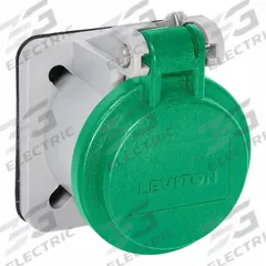 Lift Cover: Green, Compatible with Series 16, 400 A (MPN 16S31-UG). Key specifications — Brand: LEVITON.