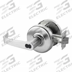 CORBIN Door Lockset: Classroom Lever Locksets, Chrome, ADA Compliant, LFIC (MPN CLX3381 NZD 626 CL6). Key specifications — Ligature Resistance: Not Ligature-Resistant; Brand: CORBIN; Lockset Function ANSI Code: F113; Visual Indicator Message: No Message; Lockset Style: Newport Lever; ADA Compliant: Yes; Finish: Satin Chromium-Plated.