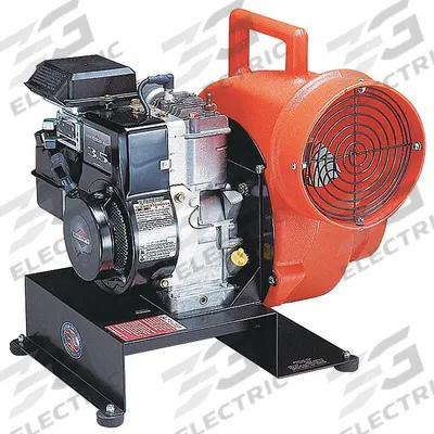 ALLEGRO Confined Space Centrigual Blower: 5 hp, 8 in Duct Dia - Gasoline-Powered Blowers