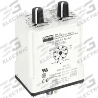 DAYTON Single Function Time Delay Relay: Socket Mounted, 12V DC, 10 A, 8 Pins/Terminals (MPN 24EP26). Key specifications — Brand: DAYTON.