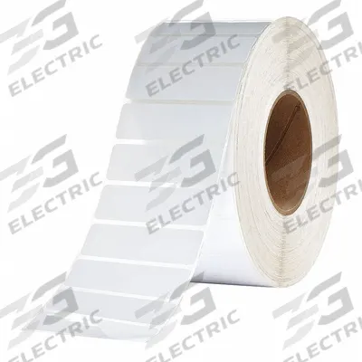 APPROVED VENDOR Printer Label: 4 in Label Wd, 2 in Label Ht, White, 3 in Core Dia. - Industrial Thermal Transfer Labels
