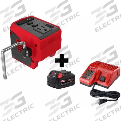 MILWAUKEE Power Supply Kit: 18V DC, 3 Ports - Cordless Tool USB Power Sources