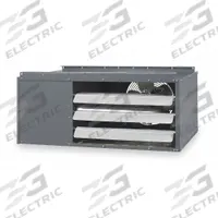 DAYTON Gas Wall and Ceiling Unit Heater: 60,000 BtuH Heating Capacity Input, Propeller (MPN 2RYU9A). Key specifications — Fuel Type: Propane; Combustion Type: Field Convertible; Brand: DAYTON; Fan Type: Propeller; Gas Connection Size, Gas Connection Type: 1/2 in NPT, Male; Overall Dimensions - H x W x D: 15-7/8 in x 30 in x 26-3/16 in.