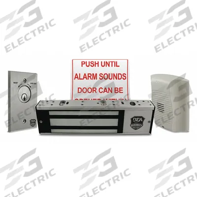 BEA Exit Push Button: 2 3/8 in Ht, 3/4 in Dp, 7 1/2 in Wd, Aluminum/Stainless Steel - Push-to-Exit Buttons