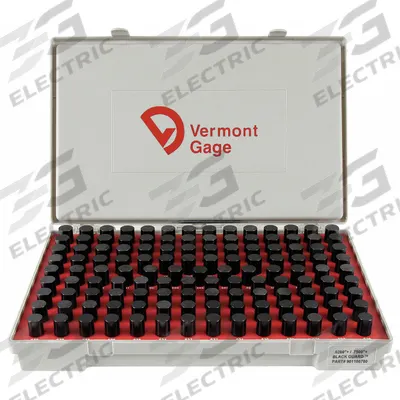 VERMONT GAGE Black Oxide-Coated Pin Gauge Set: Go (Plus), 0.626 in to 0.75 in - Go (Plus) Pin Gauge Sets - Black Oxide Finish