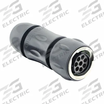 SOURIAU Electrical Connector: Trim Trio UTGX 12, Plug with Cable Gland, 8 Contacts - Trim Trio UTGX Harsh Environment Circular Connectors