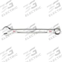 MILWAUKEE Combination Wrench: Chrome Vanadium Steel, Chrome, 3/4 in Head Size, 9 3/4 in Overall Lg (MPN 45-96-9424). Key specifications — attr309539: 3/4 in; attr309567: Yes; attr324930: MILWAUKEE.