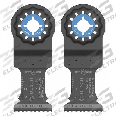 BOSCH Oscillating Tool Blade: 1 1/4 in Blade Wd, 4 in Overall Lg, Plunge Cutting - Starlock Mounted Blades