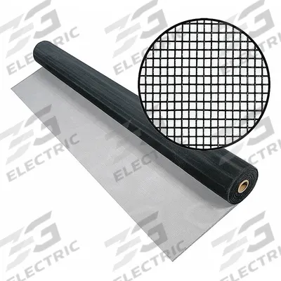 PHIFER Replacement Screen: Aluminum, Charcoal, 18 x 16 Mesh Size, 4 ft Wd - Aluminum Door and Window Screen