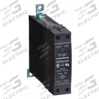 CRYDOM Solid State Relay: DIN-Rail Mounted, 20 A Max Output Current, SCR, AC Output (MPN CKRD2420). Key specifications — Brand: CRYDOM; Current Type: DC; Electrical Connection: Box Clamp; Finger Safe: Yes; Input Current: 8 to 12 mA; Maximum Output Current without Heat Sink: 20 A; Mounting Style: DIN Rail; Output Voltage: 24 to 280V AC.