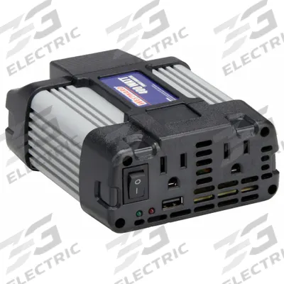 WESTWARD Inverter: Modified Sine Wave, Cigarette Lighter Input Plug and Battery Clamps - Inverters
