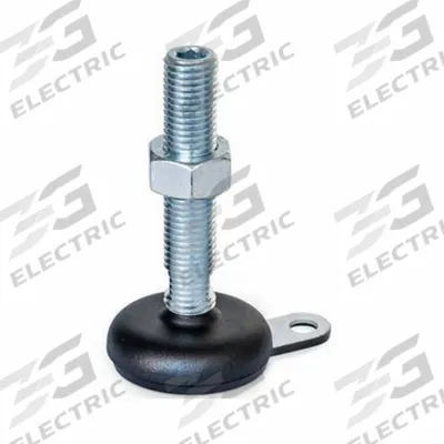 JW WINCO Male-End Leveling Mount: Swiveling Stud, 5/8"-11 Thread Size, 3.15 in - Non-Skid Male Leveling Mounts