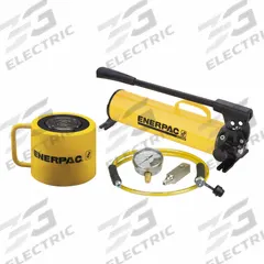 ENERPAC Cylinder and Hand Pump Set: 100 ton Cylinder Nominal Capacity, 2 1/4 in Cylinder Stroke, P80 (MPN SCL1002H). Key specifications — attr96781: HC7206; attr96779: RCS1002; attr96780: P80; attr98877: ENERPAC.