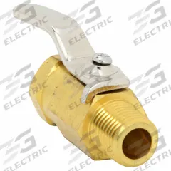 APPROVED VENDOR Manual Two-Way Ball Valve: 1/4 in, Brass, Straight, MNPT x FNPT, Std Port Ball Port (MPN G-MMFP-25). Key specifications — Brand: APPROVED VENDOR; Handle: Lever.