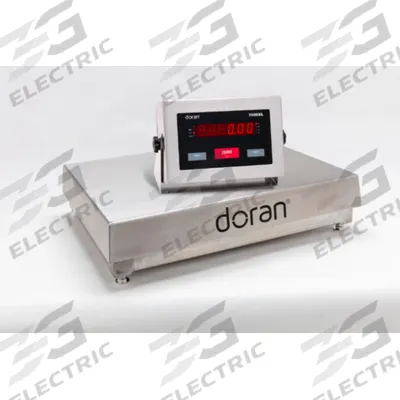 DORAN Industrial Bench Scale: 24 in x 18 in, IP69K, Corded Remote - Bench Scales with Remote Indicator