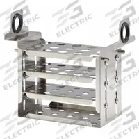 Tube Rack: 3 in Overall Wd, 4 1/2 in Overall Ht, 7 in Overall Lg, Stainless Steel, Silver (MPN 510-672). Key specifications — Material: Stainless Steel; Color: Silver; Product Type: Test Tube Rack; Total Holding Capacity: (15) Wells; Brand: POLYSCIENCE.