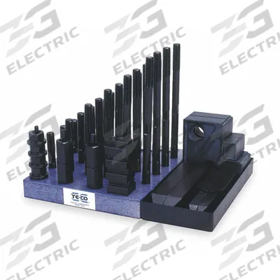TE-CO Machine Clamping Kit: For 3/4 in T-Slot, 5/8"-11 Stud - Machine Clamping Kits