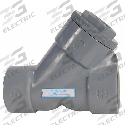 HAYWARD Y Check Valve: Piston, Y-Style Valve Body, 3 in Pipe Size, Socket x Socket - CPVC Y Piston Check Valves