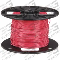 Building Wire: Copper, 18 AWG, 1 Conductors, Solid, Red, 500 ft Lg, TFFN (MPN 26979506). Key specifications — Voltage: 600 V; Brand: SOUTHWIRE.