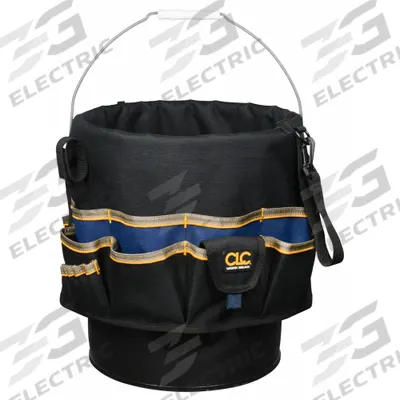CLC Bucket Tool Organizer: Black, 12 in Overall Dia, 48 Compartments - Bucket Tool Organizers