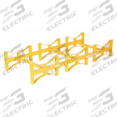 VESTIL Drum Rack: 72 in x 30 in x 13 in, For 3 Drums, 1 Levels, 2,400 lb Wt Capacity, 2,400 lb (MPN DRUM-RACK-3). Key specifications — Weight Capacity Per Level: 2,400 lb; Color/Finish: Yellow; For Drum Capacity: 55 gal; Brand: VESTIL.